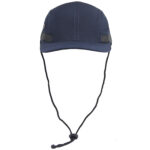custom quick dry waterproof baseball cap with wind lanyard, uv protection, metal eyelets & breathable mesh