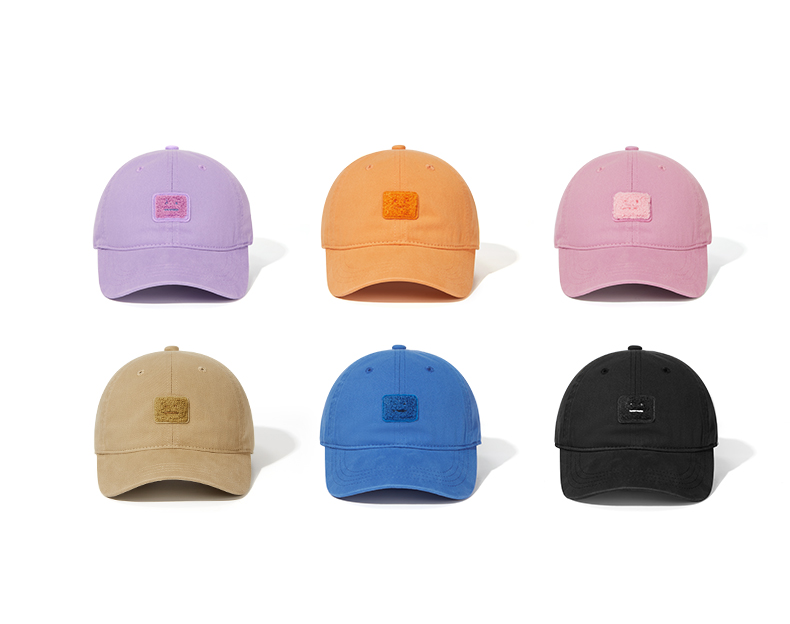 custom garment washed chenille embroidered logo baseball cap