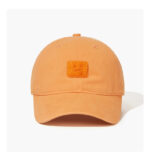 custom garment washed chenille embroidered logo baseball cap
