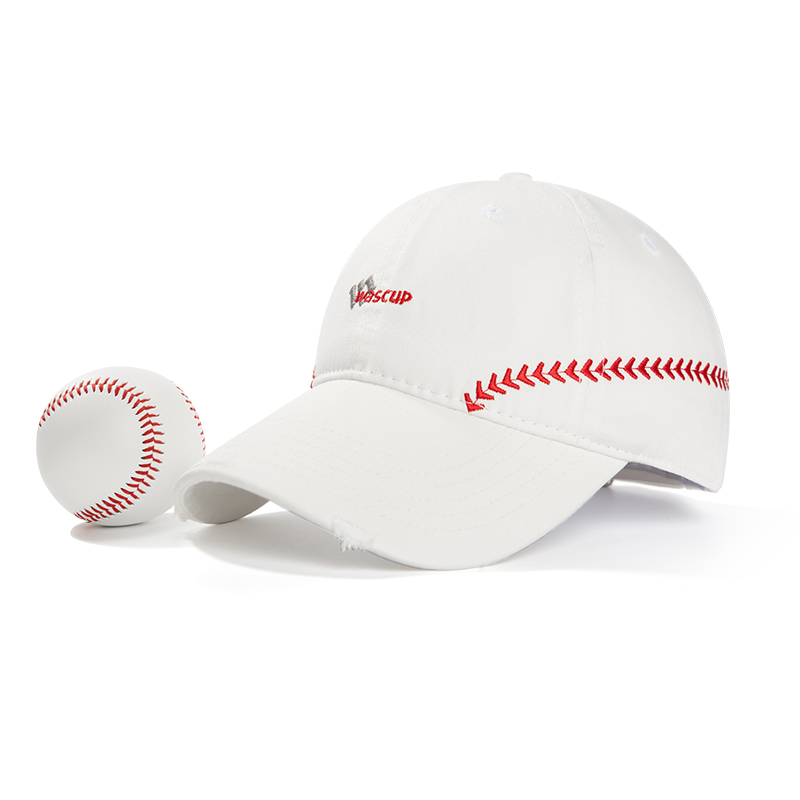 custom embroidered lace trim baseball cap