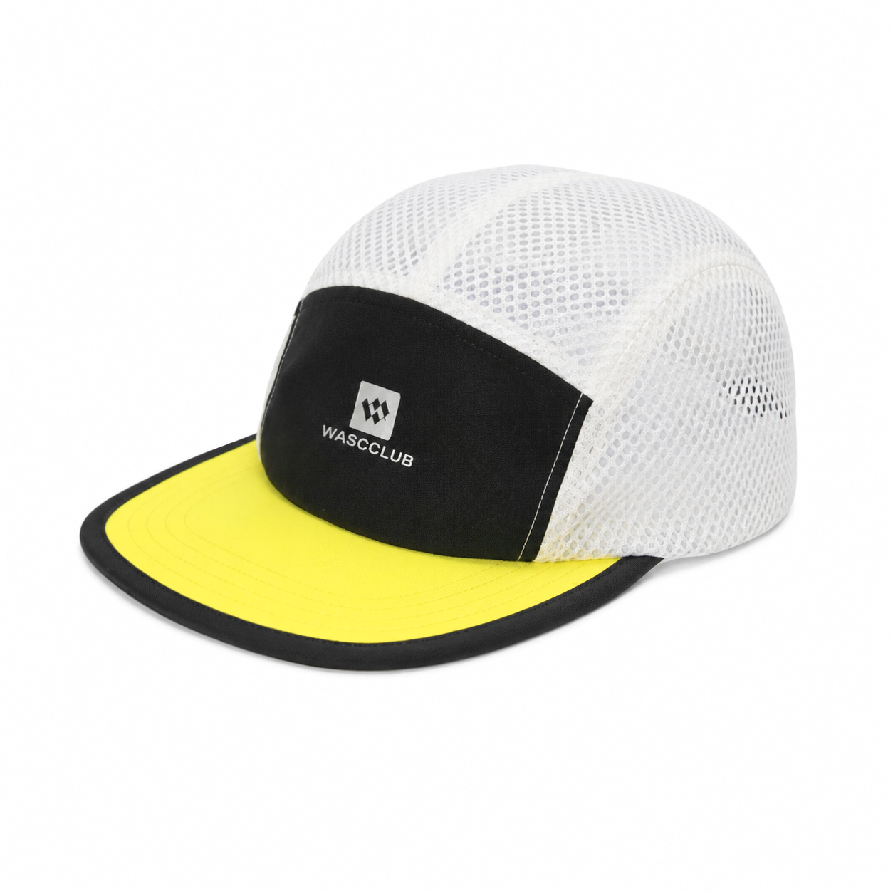 custom color block quick dry breathable mesh uv protection 5 panel cap