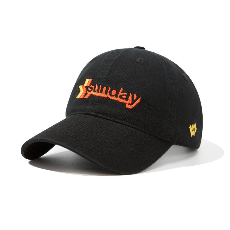 custom color contrast embroidered logo sun protection baseball cap