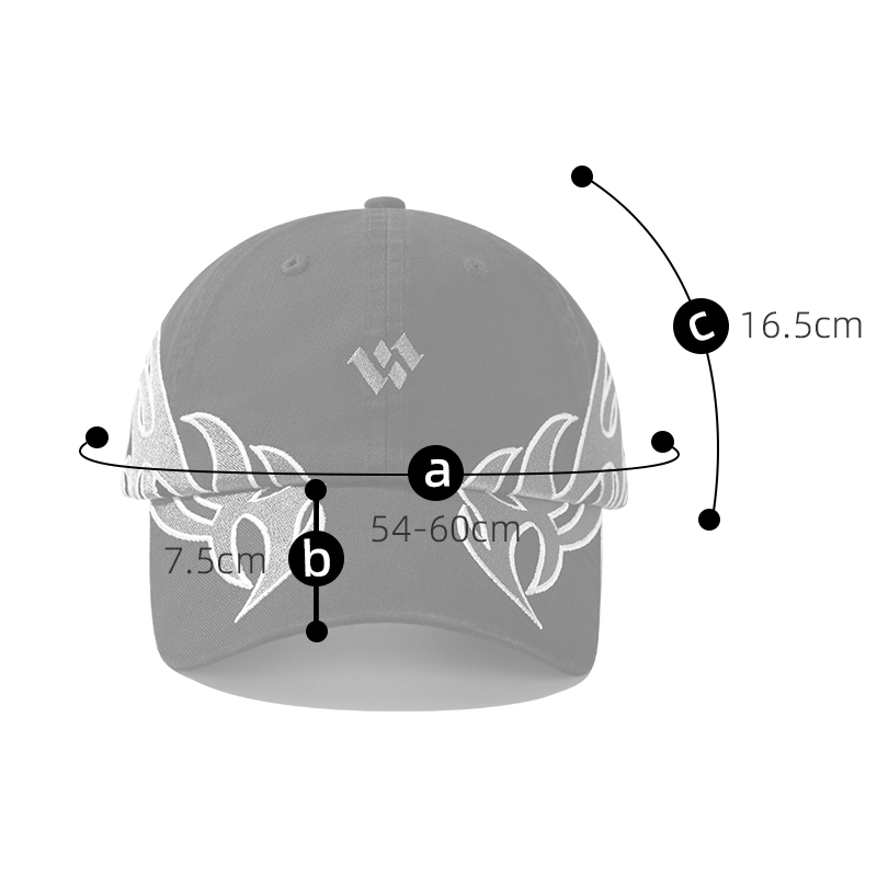 custom flame embroidery streetwear baseball cap