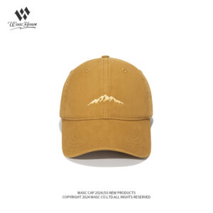 custom snow mountain embroidered logo baseball cap