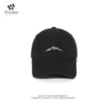 custom snow mountain embroidered logo baseball cap