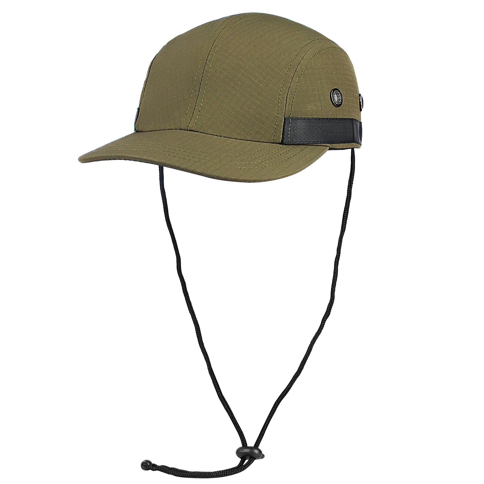 custom quick dry waterproof baseball cap with wind lanyard, uv protection, metal eyelets & breathable mesh