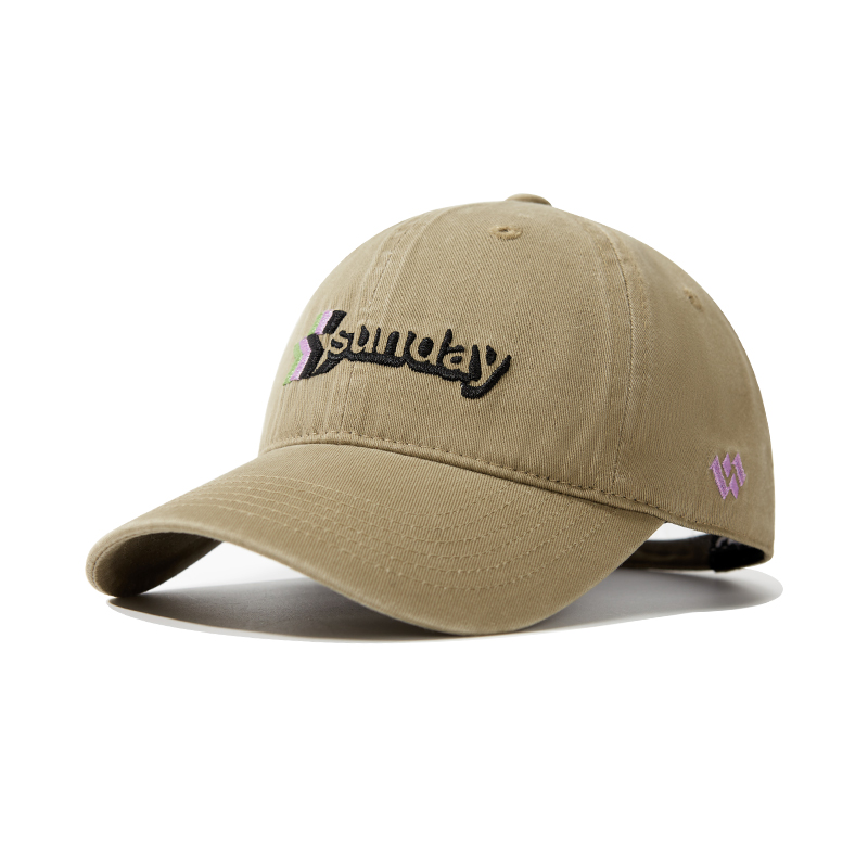 custom color contrast embroidered logo sun protection baseball cap