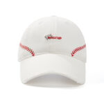 custom embroidered lace trim baseball cap