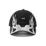 custom embroidered logo & flame embroidery baseball cap