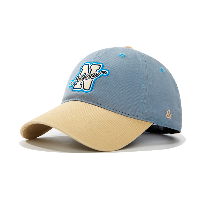custom color block embroidery sun protection baseball cap