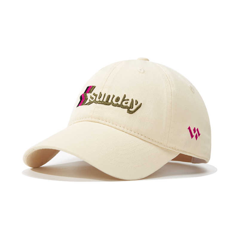 custom color contrast embroidered logo sun protection baseball cap