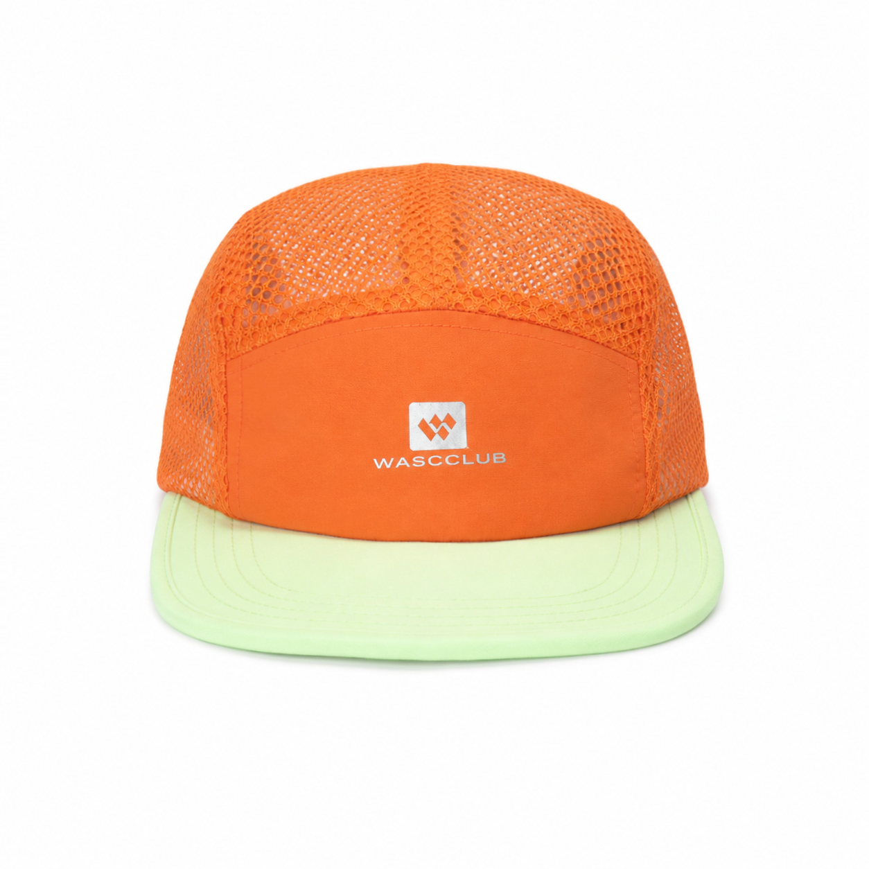 custom color block quick dry breathable mesh uv protection 5 panel cap