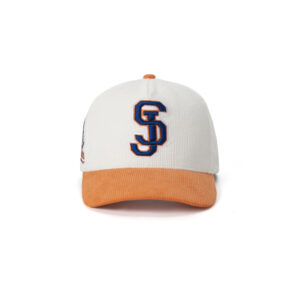 custom corduroy 5 panel cap with 3d embroidery