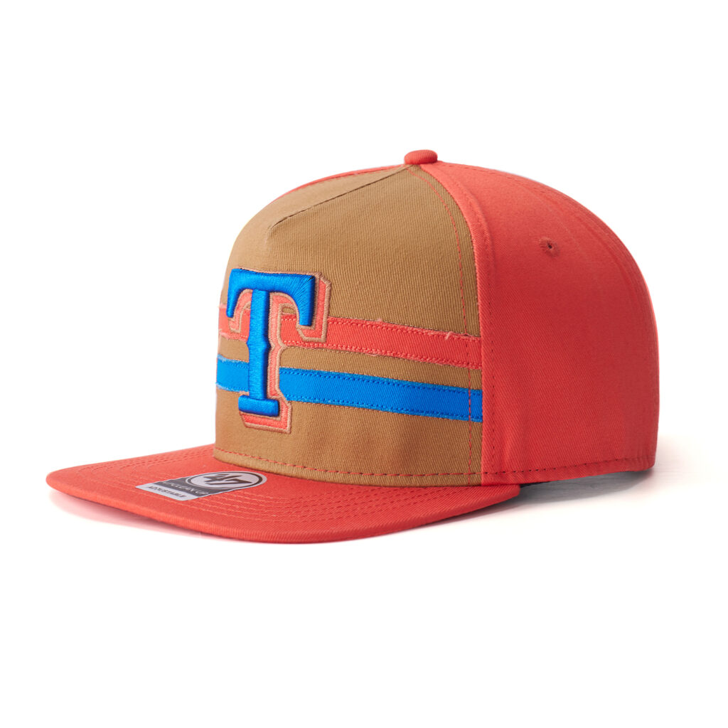 custom flat brim 5 panel cap with 3d embroidery