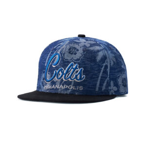 custom flat brim cap with 3d cherry blossom embroidery