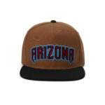 custom flat brim cap with 3d embroidery & trim edges
