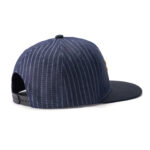 custom flat brim cap with 3d lion embroidery
