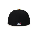 custom flat brim cap with 3d pirate embroidery