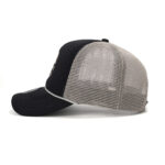 custom foam front trucker cap with flat embroidery