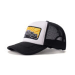 custom foam front trucker cap with flat embroidery
