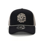 custom foam front trucker cap with flat embroidery