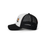custom foam trucker cap with floral embroidery