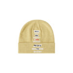custom heavy craft taping logo knit beanie