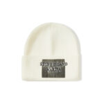 Custom Ribbed Cuffed Knit Beanie Square Block Letter Embroidery Hat