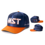 custom satin 5 panel cap with 3d embroidery