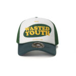 custom trucker cap with letter print