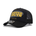 custom trucker cap with letter print