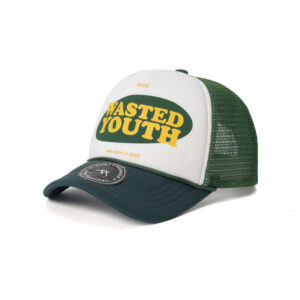 custom trucker cap with letter print