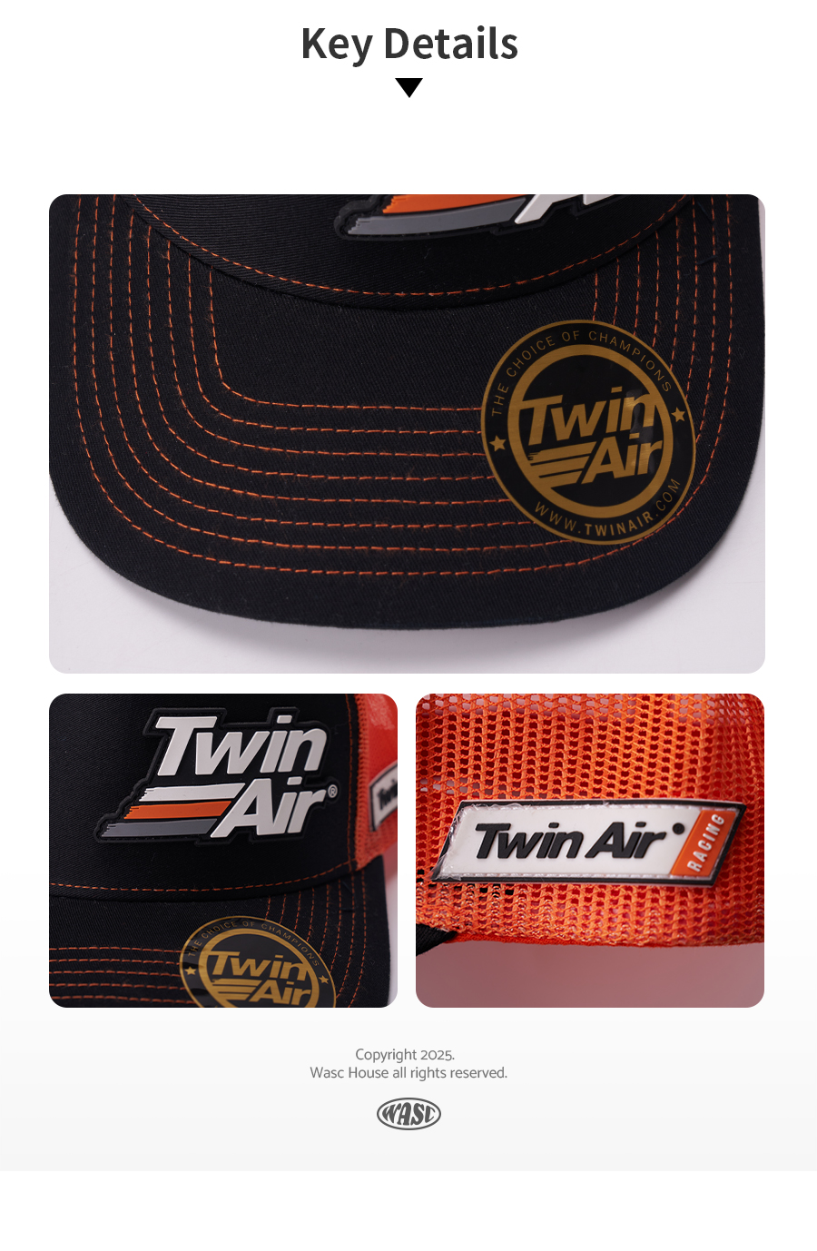 custom trucker cap with silicone patch