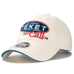 custom color contrast letter embroidered baseball cap