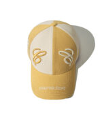 two tone split custom 3d embroidery baseball cap