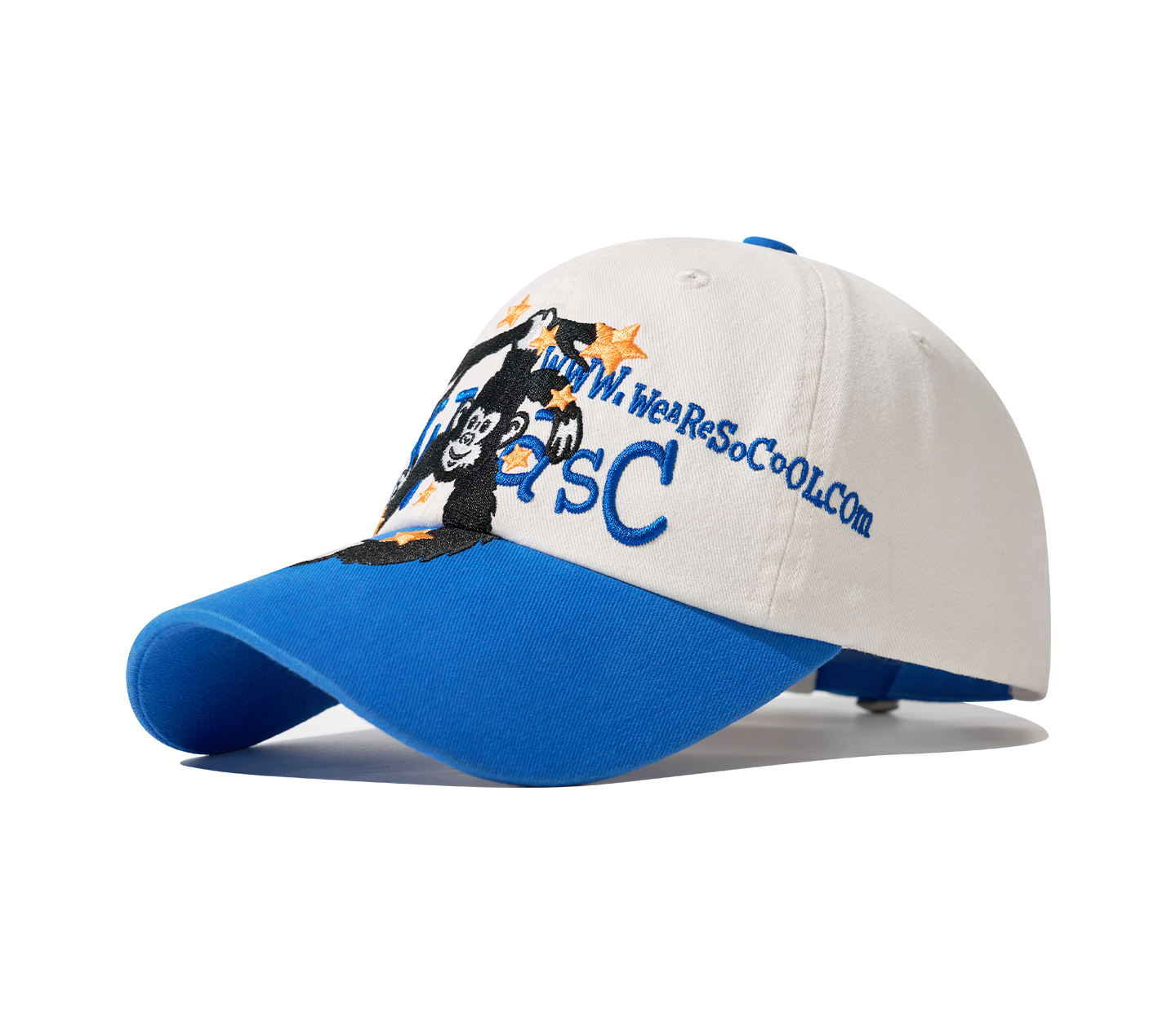 Custom Color Contrast Embroidered Baseball Cap
