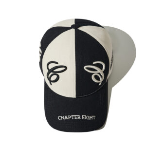 two tone split custom 3d embroidery baseball cap