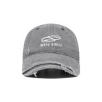 custom frayed & ripped embroidered baseball cap