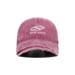 custom frayed & ripped embroidered baseball cap