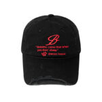 custom frayed & ripped embroidered baseball cap