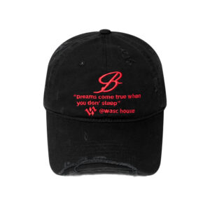 custom frayed & ripped embroidered baseball cap