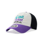 custom color contrast letter embroidered baseball cap