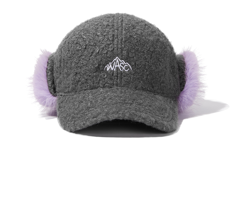 custom logo embroidered ear flap plush knit beanie