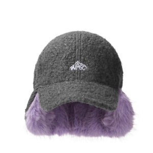 custom logo embroidered ear flap plush knit beanie