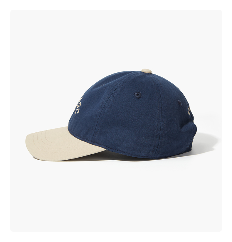 custom color block brim embroidered baseball cap