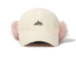 custom logo embroidered ear flap plush knit beanie
