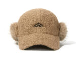custom logo embroidered ear flap plush knit beanie