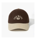 custom color block brim embroidered baseball cap