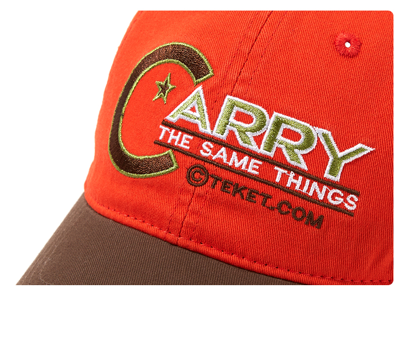 custom color contrast embroidered baseball cap