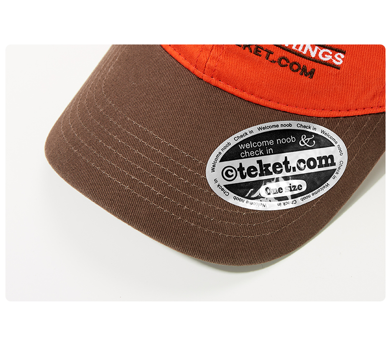 custom color contrast embroidered baseball cap